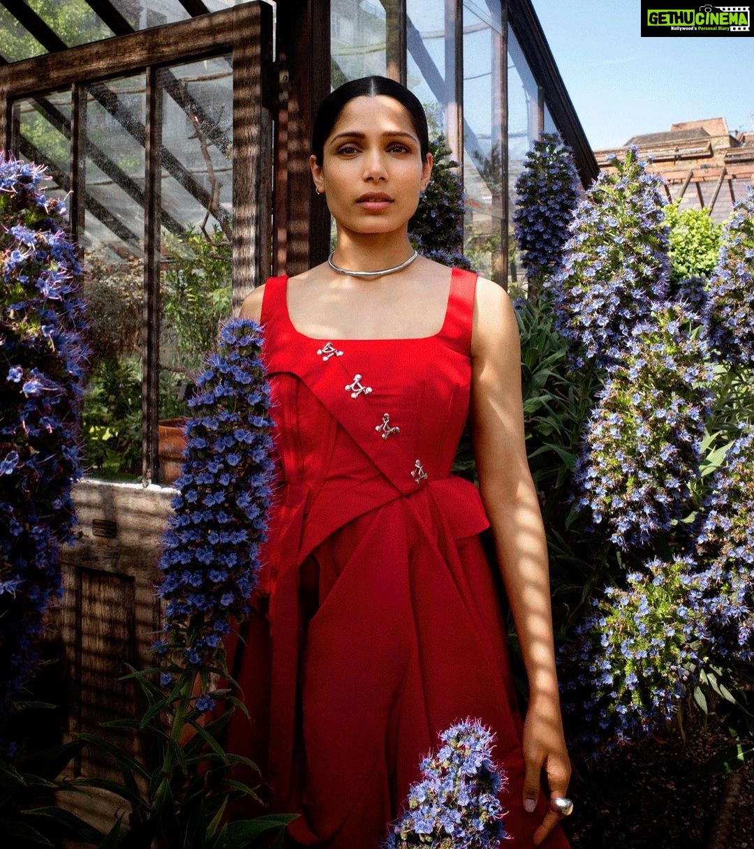 Freida Pinto Instagram - Summer recap with @marieclaireuk. TEAM MAKE-UP: @naokoscintu HAIR: @dayaruci NAILS: @emilyroselansley STYLIST: @nikhilmansata PHOTOGRAPHER: @ashishisshah EDITOR IN CHIEF: @andreacanwrite SHOOT/ FILM DIRECTOR: @lisaoxenham WORDS: @emilycro PRODUCER: @grace.warn ART EDITOR: @anaospinatejeiro CHIEF SUB EDITOR: @nicolamoyne PHOTO ASSISTANT: @edwardemberson PHOTO ASSISTANT: @wall_de_flower FASHION ASSISTANT: @roshnisukhlecha MAKEUP ASSISTANT: @rachaelthomasmakeup LOCATION: @chelsea_physic_garden London, Unιted Kingdom
