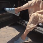 Freida Pinto Instagram - Today is the day!! Meet the limited edition pop of color from @fredasalvador and I. The perfect sneaker color for all seasons. You can dress it up, or dress it down. The best part is that all proceeds from the sale of this sneaker go to @girlsclubny so you can rock your sneakers knowing you are empowering a new generation of girls to accomplish whatever they set their hearts to! Go get your LIBBY in blue today and tag us in your photos! The more you wear them the comfier they become.