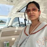 Freida Pinto Instagram – A sunny disposition. 

Sunglasses: @zimmermann 
Shirt: @carolinakuniverse Mallorca