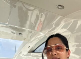 Freida Pinto Instagram - A sunny disposition. Sunglasses: @zimmermann Shirt: @carolinakuniverse Mallorca