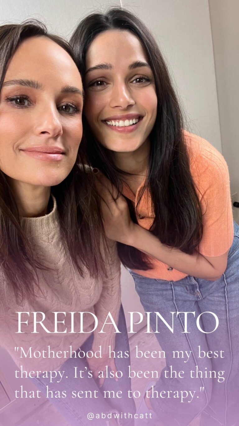 Freida Pinto Instagram - I had a very candid conversation with @iamcattsadler about one of the most meaningful chapters of my life . We covered big topics surrounding my postpartum journey, marriage and career on her podcast “It Sure Is A Beautiful Day”. Los Angeles, California