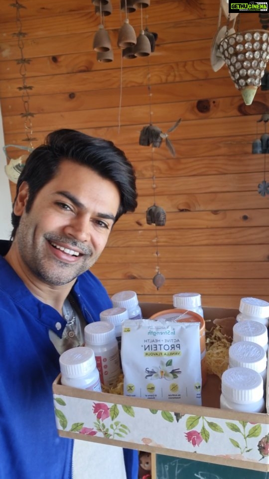 Ganesh Venkatraman Instagram - For a person who believes that 'Health is the Biggest Investment in Life' this is indeed a Priceless gift ❤... Thank u Team InStrength and @drashwinvijay 🤗 Many congratulations on completing a Year 👍👍 I am a 'Positivity Soldier' in ur Mission to create a disease Free India... Love and support always🤗 #drashwinvijay #instrength #healthylifestyle #anniversary #healthsupplements