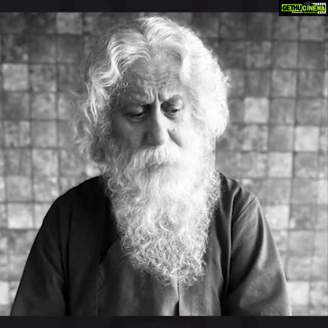 Ganesh Venkatraman Instagram - What a privilege to see @anupampkher sir at work..seeing him bring #Gurudev #RabindranathTagore to life was indeed a goose bump moment for the actor in Me !! Blessed to be working wit some of our industry stalwarts in ths film that seeks to tell d TRUTH of our glorious history🇮🇳
