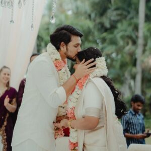 Gautham Karthik Instagram - The most magical moment of our lives❤️ ♾️
This wouldn't have been possible without the help of a few people. 
The first person who came on board for our wedding was @jacksonjamesphotography ❤️
Thank you jackson for being so supportive, understanding and for introducing us to the team of @the_hue_story 
Roshini and Suman, the two main pillars of this wedding. Thank you guys for making our wedding look so beautiful. You guys are the best ❤️ 
Reshma a big hug for all the help you did by styling us up exactly the way we had imagined @shimmerme.co ❤️
Thank you @vanithaprasad for all the last minute help you did for me and you did it beautifully. ❤️
Saloooo I have only one thing to tell you! You are the best and we love you a lot 
@teamdiamondartistry ❤️
Thank you Rekha and the team of Green Meadows, you guys have been so understanding. Providing excellence in your service and hospitality❤️
Finally a big thank you to all our family, friends, media and well wishers for always extending your love and support to us❤️❤️❤️