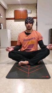 Gautham Karthik Instagram - My Yoga journey has only been 4 months, but honestly, I never thought it would be such a big part of my life. 
In this silence, in this calm, you truly connect with yourself, your true self!
Yoga... it's shifted my consciousness,  it's made me grow, it's made me focus, and I feel more connected with myself than ever.
It's changing my life, day by day...
Slowly but surely...❤️
Thank you @tara_sudarsanan maam for guiding me through this wonderful journey 😊