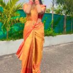 Hamida Khatoon Instagram - Requested reel Finally did it ❤️ Saree designer :- @sj_trends_and_fashion__ Blouse designer :- @bytarunisrigiri Necklace :- @navkar_boutique #hamida #hamidakhatoon #telugu #réel #reelitfeelit #trendingreels #viral