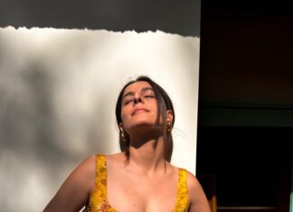 Isha Talwar Instagram - @theyellowdiary ft @shilparao 💛💛💛 Loved dancing for this one - link in bio :) Finally wearing @bodements_ by the sweetest @dibzoo 💙 Styled by @asulkr 🤍 Hmu @samson_lei 💜 Shot at @thespace.juhu❤️ Sundays are for loving,you see ! 💚 #corsetsthatletyoubreathe🖤