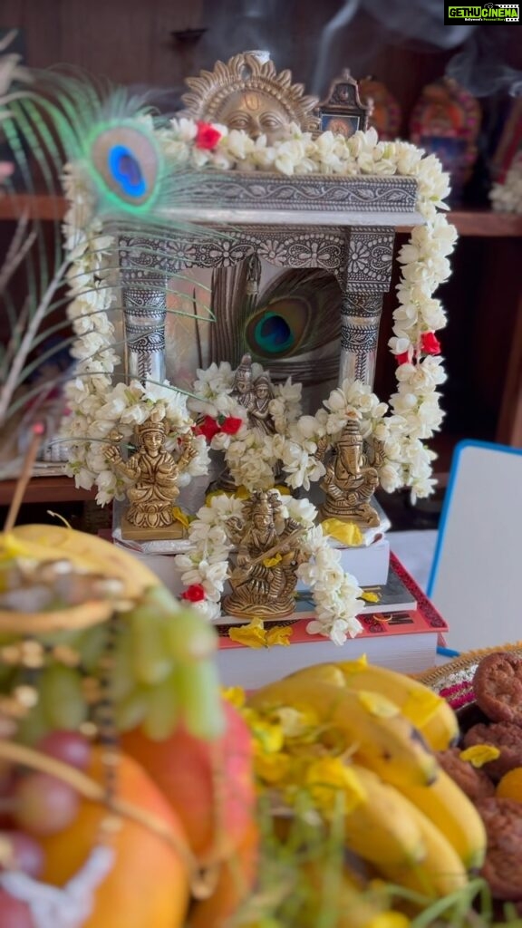Ishaara Nair Instagram - We had an amazing Vishu ❤ didn’t do any dress up as my baby is not keeping well 🥺🧿 But we did our best to make it happy for him and our little Krishna enjoyed it ❤🧿 #makingmemories #grateful #happyvishu #familyiseverything