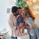 Ishaara Nair Instagram - What an end to our baby boy’s birthday party ❤️🎉🎊 thank you guys for joining us ❤️🎊🎉 #friendslikefamily #secondbirthday #oursweetboy #aarinturnstwo