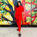 Ishita Dutta Instagram - #ootd ❤️❤️❤️ Outfit: @themamaprojectofficial Styling: @styling.your.soul Brand Pr: @socialpinncalepr