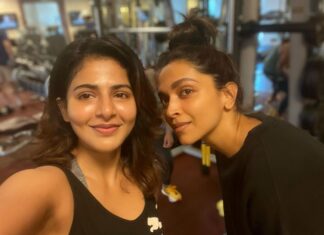Iswarya Menon Instagram - The moment I fell in love with a woman 🥹 @deepikapadukone all I can say is I love you ♥️ . #deepikapadukone #latepost #thalaivi