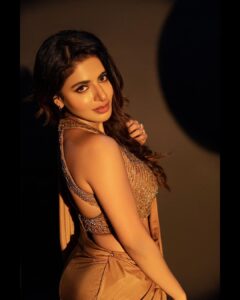 Iswarya Menon Instagram - Hey there 💫 
.
📷 @shareefnandyala 
Styled by -  @_akhiladasari
Wearing - @sonaakshiraaj
Jewellery - @alluringaccessories.a2
M&H - @glitterzmakeupstudiomakeup
Styling team - @shoaibs_art @ravi_deva987