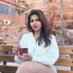 Iswarya Menon Instagram – Sipping on black tea infront of this picturesque view ☕️