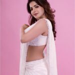Iswarya Menon Instagram - For the love of wHiTe 🤍 . 📷 @shareefnandyala Styled by - @_akhiladasari Wearing - @sonaakshiraaj Jewellery - @alluringaccessories.a2 M&H - @glitterzmakeupstudiomakeup @shoaibs_art @ravi_deva987