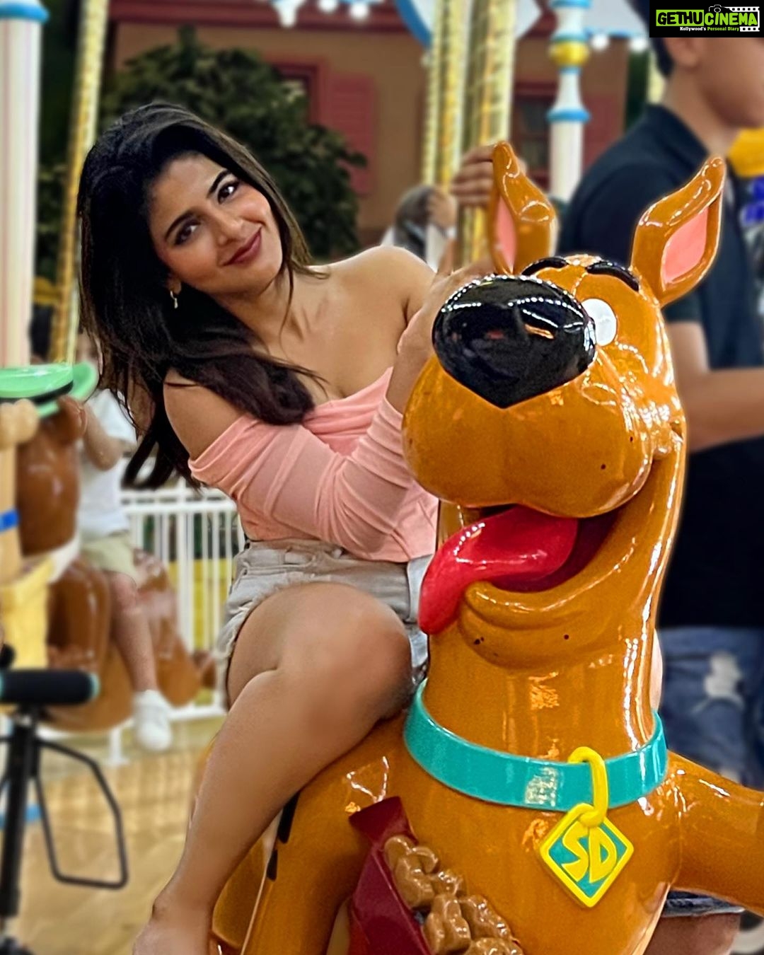 Iswarya Menon Instagram - Living my childhood dream @ #warnerbros 💕 Warner Bros. World Abu Dhabi
