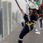 Iswarya Menon Instagram – “Edge walk” literally 😳
Never knew that walking & swinging on the edge of an open building wil be fun 😳
.
@gtholidays.in ♥️ 
Karthik & @rajeesh_raju_ thank you for making my #dubai experience truly amazing.