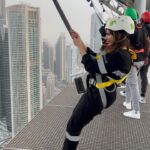 Iswarya Menon Instagram - “Edge walk” literally 😳 Never knew that walking & swinging on the edge of an open building wil be fun 😳 . @gtholidays.in ♥️ Karthik & @rajeesh_raju_ thank you for making my #dubai experience truly amazing.