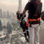 Iswarya Menon Instagram - “Edge walk” literally 😳 Never knew that walking & swinging on the edge of an open building wil be fun 😳 . @gtholidays.in ♥️ Karthik & @rajeesh_raju_ thank you for making my #dubai experience truly amazing.