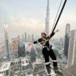 Iswarya Menon Instagram - “Edge walk” literally 😳 Never knew that walking & swinging on the edge of an open building wil be fun 😳 . @gtholidays.in ♥️ Karthik & @rajeesh_raju_ thank you for making my #dubai experience truly amazing.