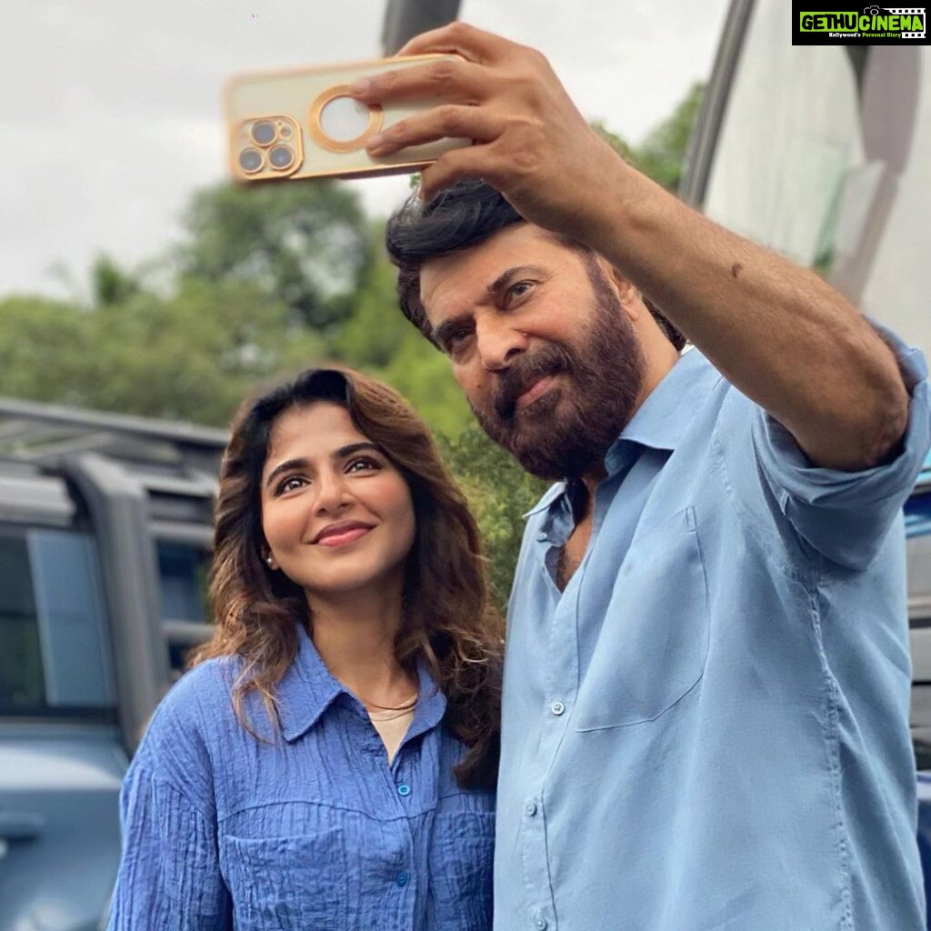 Iswarya Menon Instagram - My next in Malayalam with the One & Only #mammootty sir for the film #bazooka ♥️