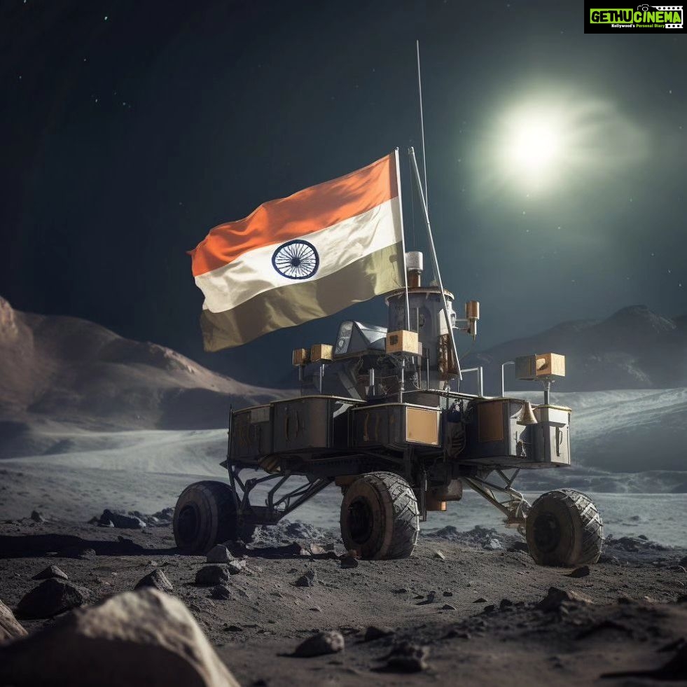 Jackie Shroff Instagram - Pride of India... ISRO Salute to all ! 🇮🇳 Reposted from @isro.in @chandrayan_3 Mission: 'India 🇮🇳 I reached my destination and you too!' : Chandrayaan-3 @chandrayan_3 has successfully soft-landed on the moon🌖 ! Congratulations, India 🇮🇳! Tag and follow @chandrayan_3 @isro.in #chandrayaan_3 #ch3