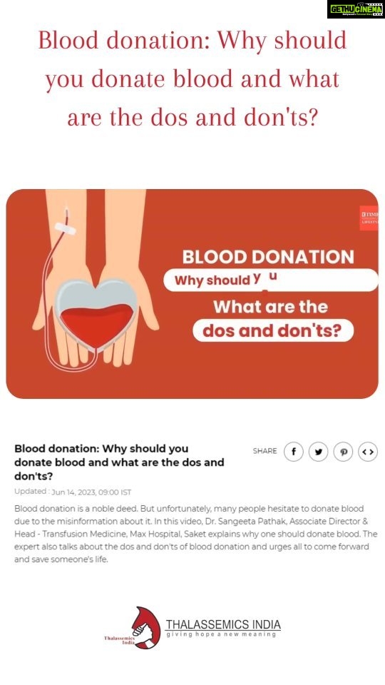 Jackie Shroff Instagram - Reposted from @thalassemicsindia #DonorWeek Blood donation: Why should you donate blood and what are the dos and don'ts? Pls check the full video: https://timesofindia.indiatimes.com/videos /lifestyle/health-fitness/blood-donation -why-should-you-donate-blood-and-what-are -the-dos-and-donts/videoshow/100972964.cms #ThalassemiaAwareness #worldblooddonorday #thalassemicsindia #donateblood #worldblooddonorday #awarenessweek #camp #thalassemiafighter #thalassemialife #thalassemiasupport #thalassemiaawarenessmonth #thalassemiacommunity #thalassemiaadvocate #Care #awareness #donorweek