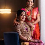 Janani Iyer Instagram - It’s been a WEEK and I still can’t believe my younger sister got hitched. From fighting like crazy to borrowing clothes, from making the other one the target of mom's anger to a shoulder to lean on and share the troubles in life, the bond between sisters is much deeper than it seems. But when the time comes when you have to say goodbye to them as they begin writing a new chapter in their lives, you are left with an empty space. I know you’ve got him to protect you from now.however, I am not going to stop protecting you ever, my little angel! I wish you a lifetime of exciting adventures. You are the happiest bride I have seen in decades, I hope your happiness never fades away. I am so happy that you have finally met the man of your dreams. Congratulations on your marriage. God bless you both! ❤️❤️❤️ @krithika_ramanioffl @aravind.ashok_ Photographer- @shadowsphotographyy @shadowsphotographyy Make up- @lakshmiajay_makeupartistry Hair- @mani_stylist_ Jewellery- @new_ideas_fashions