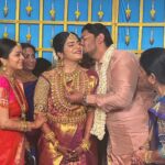 Janani Iyer Instagram - It’s been a WEEK and I still can’t believe my younger sister got hitched. From fighting like crazy to borrowing clothes, from making the other one the target of mom's anger to a shoulder to lean on and share the troubles in life, the bond between sisters is much deeper than it seems. But when the time comes when you have to say goodbye to them as they begin writing a new chapter in their lives, you are left with an empty space. I know you’ve got him to protect you from now.however, I am not going to stop protecting you ever, my little angel! I wish you a lifetime of exciting adventures. You are the happiest bride I have seen in decades, I hope your happiness never fades away. I am so happy that you have finally met the man of your dreams. Congratulations on your marriage. God bless you both! ❤️❤️❤️ @krithika_ramanioffl @aravind.ashok_ Photographer- @shadowsphotographyy @shadowsphotographyy Make up- @lakshmiajay_makeupartistry Hair- @mani_stylist_ Jewellery- @new_ideas_fashions