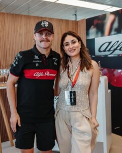 Kareena Kapoor Instagram - What a day…❤️
@pumaindia @pumamotorsport @f1 
@alfaromeostake @valtteribottas @yuvisofficial