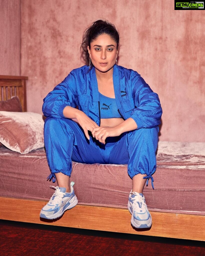 Kareena Kapoor Instagram - Blue-ming with @pumaindia 💙✨💁🏻‍♀️ Click the link in bio to check out my favourite styles. #PUMAxKAREENA #Ad