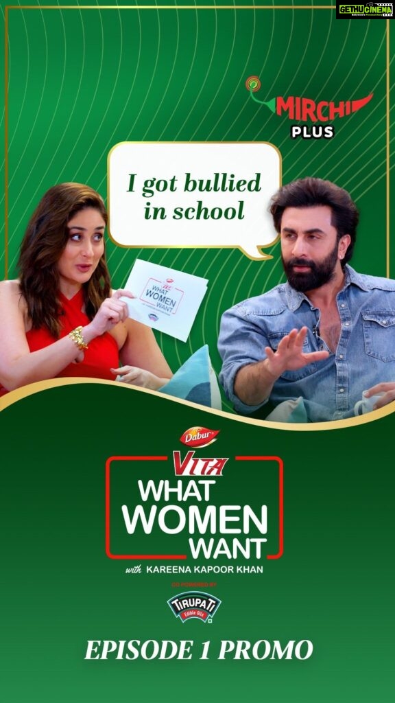 Kareena Kapoor Instagram - Excited to see Ranbir Kapoor in a romantic comedy after so long? Watch the video to find out who is Jhoothi and who is Makkar in this upcoming film. Also, stay tuned for Dabur Vita What Women Want season 4 with the ever-gorgeous Kareena Kapoor Khan! #Ad #TuJhoothiMainMakkar #DaburVitaWhatWomenWant #DaburVitaHealthDrink #KareenaKapoor #KareenaKapoorKhan #RanbirKapoor #mirchi #Mirchiplus #itshot @daburvitaofficial @tirupatiedibleoils @luv_films @tseries.official @tseriesfilms @kareenakapoorkhan