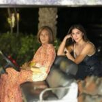 Karishma Kotak Instagram – We wined and we dined -Dior nammos beach-with mother dearest 🤍