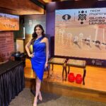 Karishma Kotak Instagram – No blues here for the “Global chess league” 
#stageready #tvpresenter #höstmode Mumbai – मुंबई