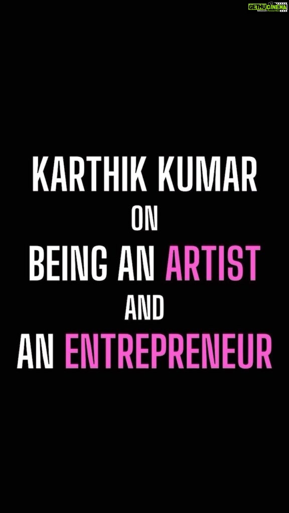 Karthik Kumar Instagram - Tag a self hustling artist you admire in the the comments section. Every #artist deserves to be an #entrepreneur as well and vice versa. Self hustle is #entrepreneurship Watch the whole podcast on @kvkurious