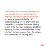 Karthik Kumar Instagram - Indian comedians have had tremendous success overseas not only financially, but also in terms of supporting a comedy culture which has now begun to take on an identity of its own. Before the international markets mature and we see a plateau in demand, Indian comedians should continue adding notches to their belt, gaining valuable experience and making a mark abroad. Check out the full piece at the link in bio. . . . #deadant #deadantco #indiancomedy #comedyindia #indianstandupcomedy