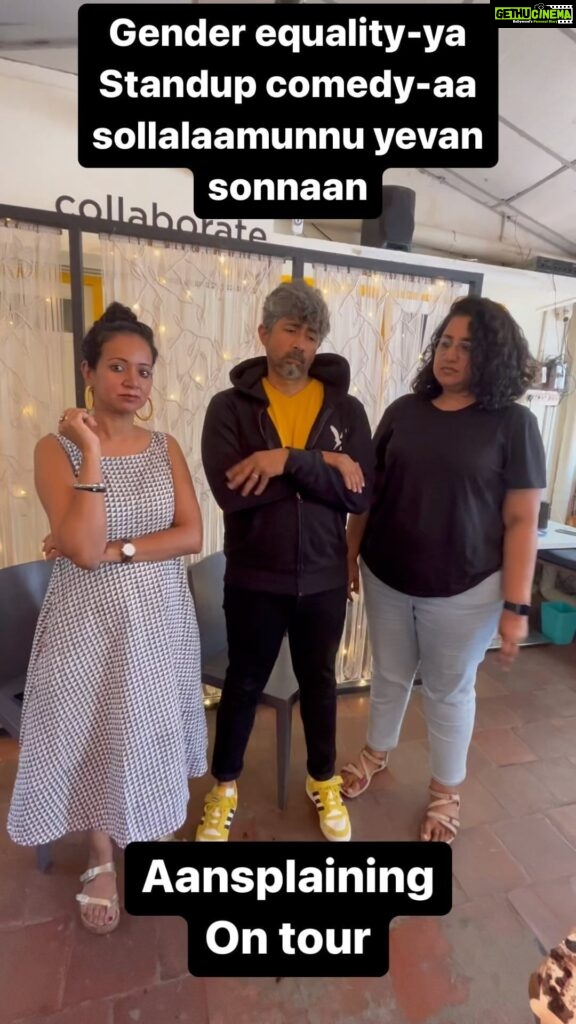 Karthik Kumar Instagram - #Aansplaining on Tour. Gender equality and Gender privilege through #StandupComedy : presenting my behind the scenes ‘editorial support’ team who should clearly stay behind the scenes ❤ @radhikaganesh @tasvee.rein