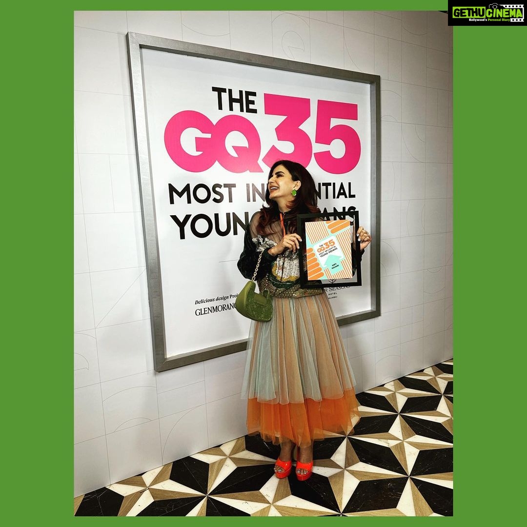 Kirti Kulhari Instagram - Thank you @gqindia for this acknowledgment ❤️ #gqmiyi2023 #gqpowerlist2023 #gqindia #styleispersonal #findyourstyle #thinkincolours #inspiringstyles #fashionista #fashionisforeveryone #acknowledgment #awards #lifeisgood #gratitude #teamworkmakesthedreamwork #teamwork 💕 The team Pr - @mulberry_media Wearing: @jajaabor2017 Earrings: @voycejewellery Ring: @aditi_bhatt @Aquamarine Bag: @charleskeithofficial Shoes: @aldo_shoes Makeup & Hair: @nidhiagarwalmua Make-up & Hair Assisted: @remtygarg_makeupartistry Styling: @shivangiishrivastav @tryambakam_shivangishrivastava Styling Team: @tapaswini_dalai_