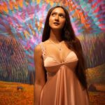 Krissann Barretto Instagram - Went out in search of art and found myself ♥️💫 Location @galerie_isa Art @davidbriansmith1 Outfit @riddhijainlabel @tamira.s 📷 @araalexanderofficial #photoshoot #photooftheday #ootd #outfit #artist #art #gallery #love Galerie Isa