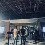Madhurima Roy Instagram - Only the best day yesterday💙 .. Long hours of shoot, gushing in the madness of a set but always worth it working with the most charming @vasanbala @kartikaaryan Grateful, to say the least 💫🥰 .. New work coming 🔜 Mehboob Studio, Bandra, Mumbai
