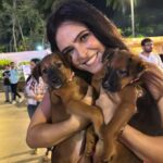 Madhurima Tuli Instagram - Last evening was spectacular spending time with these munchkins.. Congratulations on your 2nd anniversary @jf.yolofoundation @jacquelinef143 and Thank you for having me. These puppies are also looking for a home. Feel free to contact them. ❤️❤️ @jio_creative_labs