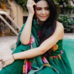 Madhurima Tuli Instagram - ✨💚✨ Wearing ~ @byutify.in 📸 ~ @o_chhayachitrakar @lacelebrite05