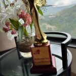 Madhurima Tuli Instagram - Truly honoured to have received the award from our honourable CM of Uttarakhand Mr. Pushkar Singh Dhami @pushkarsinghdhami.uk for EXCELLENCE IN ENTERTAINMENT. I’m all the more happy because I’m from Dehradun and I’m here for a shoot for the first time and coincidentally I got an award too. Thank you @indianews_live for the recognition. ♥️🙏🏼 #HumMahilayenUttarakhand & #ShaktiAwards organised by #IndiaNews & #newsx Dehradun , Uttarakhand