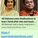 Madhushree Instagram - Start learning Tamil 😊. #mallipoo #arrahman #vtk #gautammenon #silambarasan #thinkmusic #music #singer #song