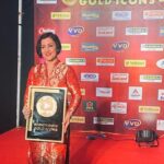Madhushree Instagram - Thanks to #behindwoodgoldicon2023 awards for the best female playback singer for #mallipoo song .. in the presence of all the stars of southern industry #arrahman #maniratnam #strsimbu #aluuarjun #nayantara and many more #shreyaghoshal #shreyasharan #behindwoods #behindwoodsgoldicons