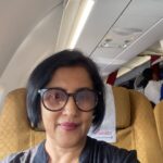 Madhushree Instagram - Look to whom I met in the flight .. the great #indian #cricketer #ravishastri , such a humble person . Met #harshbhogle , the great #cricket #comantator #robbybadal #cricket #chennai #ipl #iplchennai #sports #teamindia #indian #indiancricket #cricketer