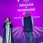 Madhushree Instagram - It’s very special awards . Everything is Packaging today , so happy to got this #indiastar &#pacmachine #awards 2022 #vetaransinger awards. Thanks to #iip #indianinstituteofpackaging #music #song #mallipoo #sojazara #vtk #bahubali2 #rkmishra #shantipriya #anushaiyer #murdermistery #avinashvishwajeet