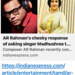 Madhushree Instagram - Start learning Tamil 😊. #mallipoo #arrahman #vtk #gautammenon #silambarasan #thinkmusic #music #singer #song