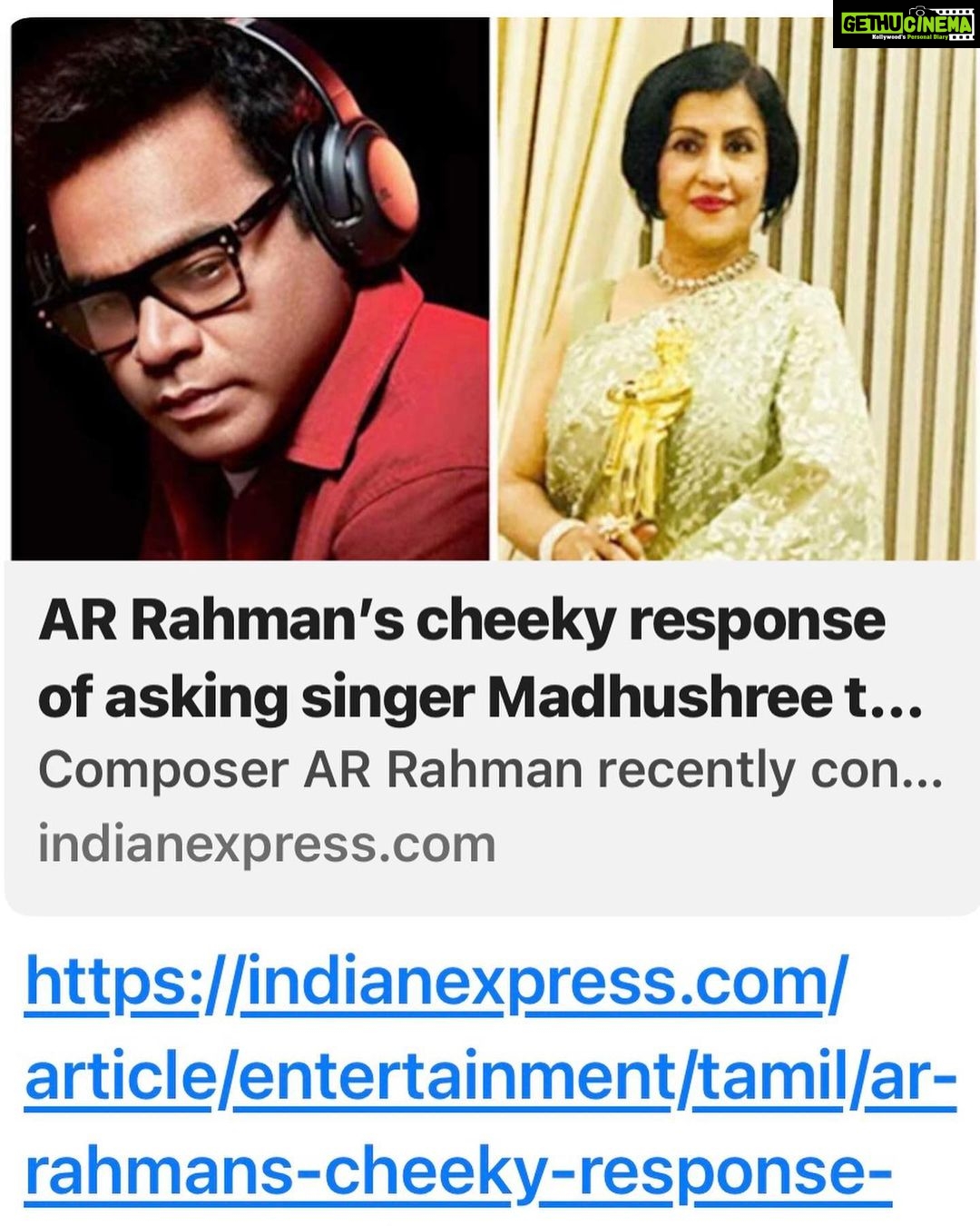 Madhushree Instagram - Start learning Tamil 😊. #mallipoo #arrahman #vtk #gautammenon #silambarasan #thinkmusic #music #singer #song