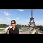 Madhushree Instagram – After an evening in Paris it’s an ice cream in Paris .😂😂 #icecream  #paris  #eiffeltower #aneveninginparis .  Before #pandamic  #enjoying  #icecream  in front of #eiffeltoweparis  #nature  #mood  #instagram  #instagood  #instamood  #musically