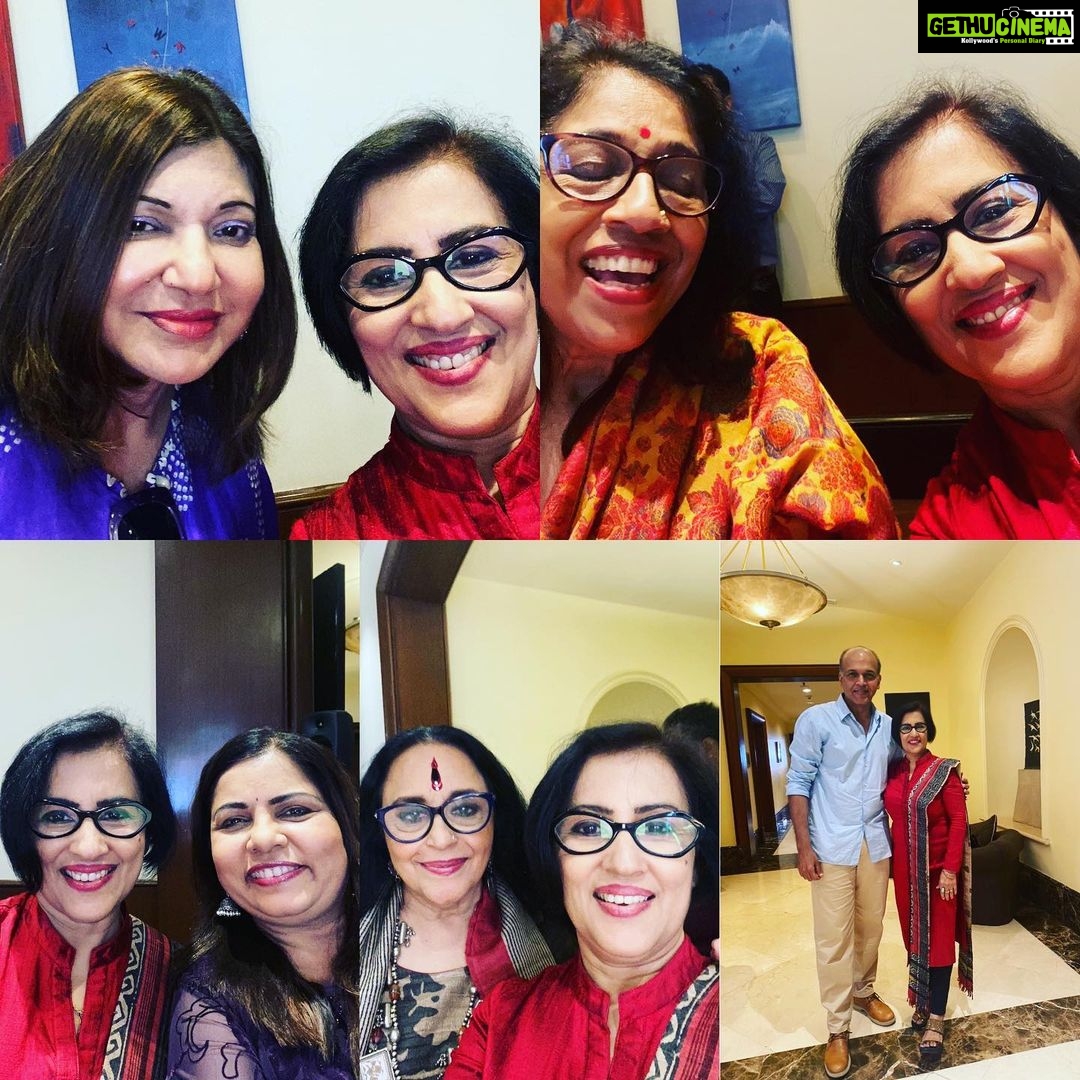 Madhushree Instagram - All legends one platform #alkayagnik #kavitakrishnamurthy #sadhnasargam #ilasrun #ashutoshgowariker #radiomirchiawards meeting ..